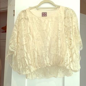 Lace free people top